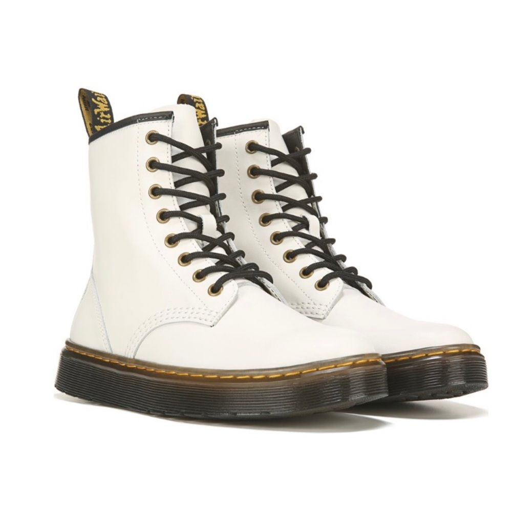 Dr. Martens Zavala Combat Boot - White